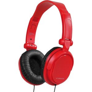 Vivanco Cuffie per DJ (Cablato), Cuffie, Rosso Vivanco Cuffie per DJ (Cablato), Cuffie, Rosso