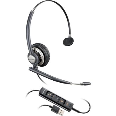 Poly EncorePro HW715 Mono (Cablato, USB-A), Cuffie da ufficio, Nero Poly EncorePro HW715 Mono (Cablato, USB-A), Cuffie da ufficio, Nero