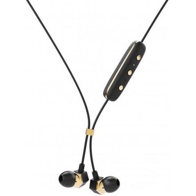 Auricolari wireless Happy Plugs - Microfono, 3 Tasti, Nero - Auricolari Auricolari wireless Happy Plugs - Microfono, 3 Tasti, Nero - Auricolari