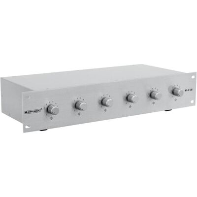 Omnitronic ELA 6SZonen - Controllore Amplificatore Stereo Omnitronic ELA 6SZonen - Controllore Amplificatore Stereo
