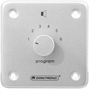 Omnitronic ELA-Programmwähler - Componenti altoparlante - Argento Omnitronic ELA-Programmwähler - Componenti altoparlante - Argento