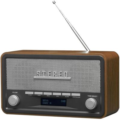 Denver DAB-18 (DAB, FM, Bluetooth), Radio, Marrone, Grigio, Nero Denver DAB-18 (DAB, FM, Bluetooth), Radio, Marrone, Grigio, Nero