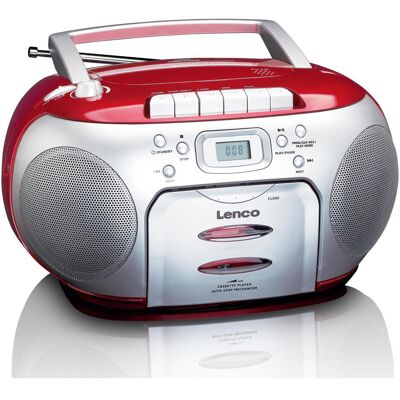 Lenco SCD-420 (FM), Radio, Rosso, Argento Lenco SCD-420 (FM), Radio, Rosso, Argento