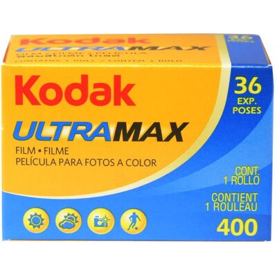 Kodak Ultra Max 400 Film 135/36, Pellicola analogica, Nero, Giallo Kodak Ultra Max 400 Film 135/36, Pellicola analogica, Nero, Giallo