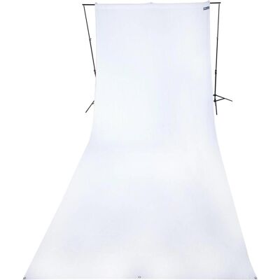 Westcott 139 Tessuto di fondo (2,7 x 6 m), bianco, resistente alle pieghe (270 cm, 600 cm), Fondale fotografico, Bianco Westcott 139 Tessuto di fondo (2,7 x 6 m), bianco, resistente alle pieghe (270 cm, 600 cm), Fondale fotografico, Bianco