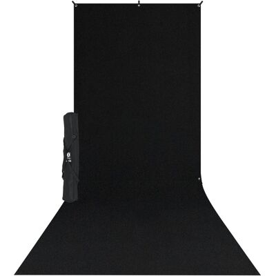 Westcott Kit filetto X-Drop (160 cm, 370 cm), Fondale fotografico, Nero Westcott Kit filetto X-Drop (160 cm, 370 cm), Fondale fotografico, Nero