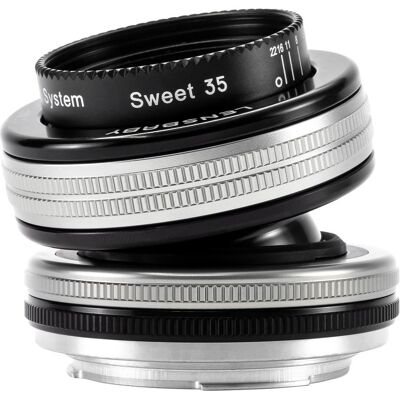 Lensbaby Composer Pro II con Sweet 35 Optic Fuji X-Mount (Fujifilm Fujinon XF, APS-C / DX), Obiettivo, Nero Lensbaby Composer Pro II con Sweet 35 Optic Fuji X-Mount (Fujifilm Fujinon XF, APS-C / DX), Obiettivo, Nero