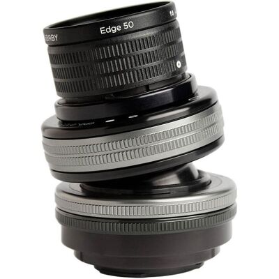 Lensbaby Composer Pro II incl. ottica Edge 50 Canon (Canon EF, APS-C / DX, Full frame), Obiettivo, Argento, Nero Lensbaby Composer Pro II incl. ottica Edge 50 Canon (Canon EF, APS-C / DX, Full frame), Obiettivo, Argento, Nero