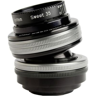 Lensbaby Composer Pro II incl. Sweet 35 Optics Sony E-Mount (Sony E, APS-C / DX, Full frame), Obiettivo, Nero, Argento Lensbaby Composer Pro II incl. Sweet 35 Optics Sony E-Mount (Sony E, APS-C / DX, Full frame), Obiettivo, Nero, Argento