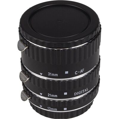 Meike Set di tubi di prolunga AF (Convertitore macro, Nikon F), Convertitore di obiettivi, Nero Meike Set di tubi di prolunga AF (Convertitore macro, Nikon F), Convertitore di obiettivi, Nero