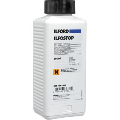 Ilford Ilfostop (Stop bath), Sviluppo pellicole analogiche, Bianco Ilford Ilfostop (Stop bath), Sviluppo pellicole analogiche, Bianco