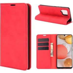 Cover-Discount Galaxy A42 - Silky Stand Flip Case Cover rossa (Samsung Galaxy A42 5G), Cover smartphone, Rosso Cover-Discount Galaxy A42 - Silky Stand Flip Case Cover rossa (Samsung Galaxy A42 5G), Cover smartphone, Rosso
