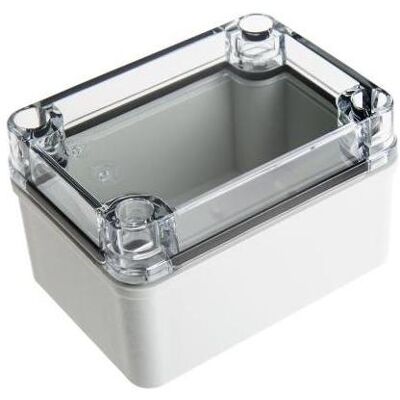 Custodia Fibox 8724003 PC B 65mm T - Grigio chiaro, Coperchio trasparente, Policarbonato Custodia Fibox 8724003 PC B 65mm T - Grigio chiaro, Coperchio trasparente, Policarbonato
