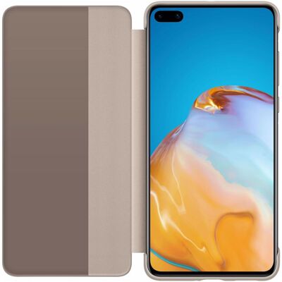 Folio Smart View Huawei Khaki - Custodia per Cellulare Folio Smart View Huawei Khaki - Custodia per Cellulare