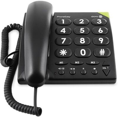 Doro PhoneEasy 311c, Telefono, Nero Doro PhoneEasy 311c, Telefono, Nero