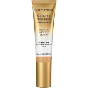 Max Factor, Fondotinta, Miracolo seconda pelle (06 Dorato Medio) Max Factor, Fondotinta, Miracolo seconda pelle (06 Dorato Medio)