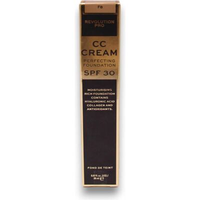 Makeup Revolution, Fondotinta, Rivoluzione PRO CC perfezionamento (F8) Makeup Revolution, Fondotinta, Rivoluzione PRO CC perfezionamento (F8)