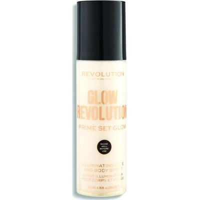 Makeup Revolution, Base trucco + Primer, Rivoluzione del bagliore (Oro) Makeup Revolution, Base trucco + Primer, Rivoluzione del bagliore (Oro)