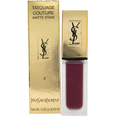 Yves Saint Laurent, Rossetto + Lucidalabbra, Tatouage couture (04 Identità viola) Yves Saint Laurent, Rossetto + Lucidalabbra, Tatouage couture (04 Identità viola)