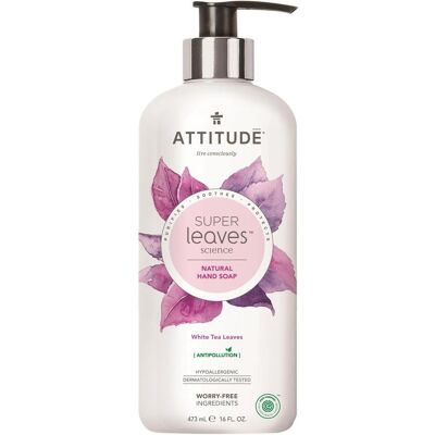 Attitude Foglie di Tè Bianco Sapone Liquido per le Mani - Sapone Liquido Attitude Foglie di Tè Bianco Sapone Liquido per le Mani - Sapone Liquido