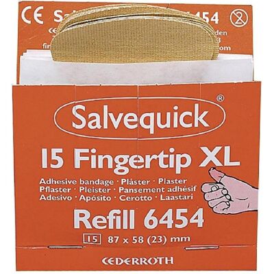 Ricambio cerotto per dita XL Salvequick - Primo soccorso Ricambio cerotto per dita XL Salvequick - Primo soccorso