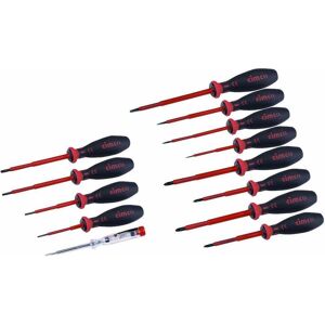 Cimco, Cacciavite, Set di cacciaviti VDE 13pcs (Cacciavite a croce PZ, Fessura croce Phillipps (PH), TX, Viti con testa a intaglio) Cimco, Cacciavite, Set di cacciaviti VDE 13pcs (Cacciavite a croce PZ, Fessura croce Phillipps (PH), TX, Viti con testa a intaglio)