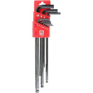 RS PRO, Chiave esagonale, 9pcs metric ball end hexwrench set RS PRO, Chiave esagonale, 9pcs metric ball end hexwrench set