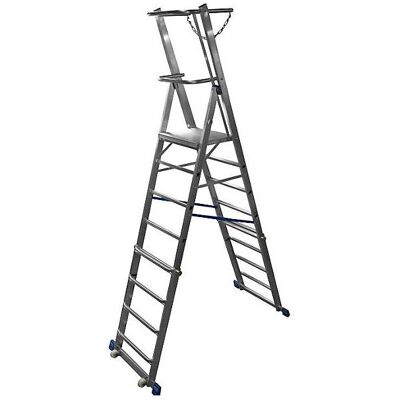 Scala telescopica azzurro chiaro - Altezza regolabile - 6-8 gradini Scala telescopica azzurro chiaro - Altezza regolabile - 6-8 gradini