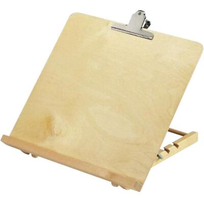Eschenbach 1605 - Supporto di lettura - Postura eretta, Angolo regolabile, Antiscivolo, Clip per documenti grandi, Legno di betulla Eschenbach 1605 - Supporto di lettura - Postura eretta, Angolo regolabile, Antiscivolo, Clip per documenti grandi, Legno di betulla