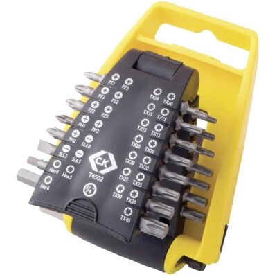 C.K Magma, Chiave a bussola, Set di bit 31 pezzi T4502 cross sc (Chiave a brugola, Esagono incassato TX) C.K Magma, Chiave a bussola, Set di bit 31 pezzi T4502 cross sc (Chiave a brugola, Esagono incassato TX)