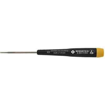 Bernstein Tools Cacciavite a taglio di precisione - Larghezza 2,5 mm, Lunghezza 60 mm Bernstein Tools Cacciavite a taglio di precisione - Larghezza 2,5 mm, Lunghezza 60 mm