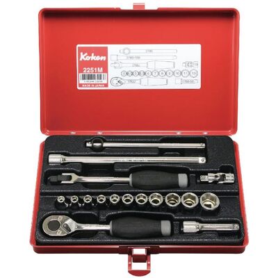 Koken, Chiave a bussola + esagonale, Set di chiavi a bussola esagonali (10 mm, 11 mm, 13 mm, 4 mm, 4,5 mm, 5 mm, 5,5 mm, 6 mm, 78 mm, 9 mm) Koken, Chiave a bussola + esagonale, Set di chiavi a bussola esagonali (10 mm, 11 mm, 13 mm, 4 mm, 4,5 mm, 5 mm, 5,5 mm, 6 mm, 78 mm, 9 mm)