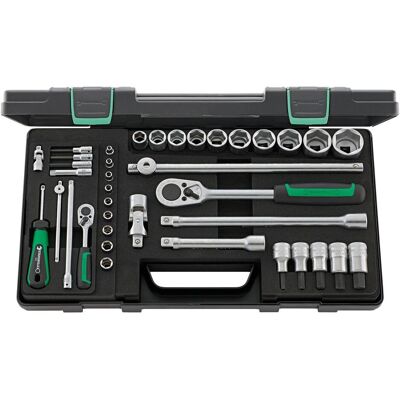 Stahlwille, Chiave a bussola + esagonale, Set di chiavi a bussola 1/4 (6,3 mm), 1/2 (12 (10 mm, 11 mm, 12 mm, 13 mm, 14 mm, 15 mm, 16 mm, 17 mm, 18 mm, 19 mm, 20 mm, 21 mm, 22 mm, 23 mm, 24 mm, 25 mm, 26 mm, 27 mm, 28 mm, 29 mm, 30 mm, 4 mm, 5 mm, 6 mm, 7 Stahlwille, Chiave a bussola + esagonale, Set di chiavi a bussola 1/4 (6,3 mm), 1/2 (12 (10 mm, 11 mm, 12 mm, 13 mm, 14 mm, 15 mm, 16 mm, 17 mm, 18 mm, 19 mm, 20 mm, 21 mm, 22 mm, 23 mm, 24 mm, 25 mm, 26 mm, 27 mm, 28 mm, 29 mm, 30 mm, 4 mm, 5 mm, 6 mm, 7