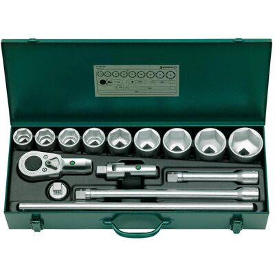 Stahlwille, Chiave a bussola + esagonale, Set di chiavi a bussola (32 mm, 33 mm, 34 mm, 35 mm, 36 mm, 37 mm, 38 mm, 39 mm, 40 mm, 41 mm, 42 mm, 43 mm, 44 mm, 45 mm, 46 mm, 47 mm, 48 mm, 49 mm, 50 mm, 52 mm, 54 mm, 55 mm, 56 mm, 57 mm, 58 mm, 60 mm) Stahlwille, Chiave a bussola + esagonale, Set di chiavi a bussola (32 mm, 33 mm, 34 mm, 35 mm, 36 mm, 37 mm, 38 mm, 39 mm, 40 mm, 41 mm, 42 mm, 43 mm, 44 mm, 45 mm, 46 mm, 47 mm, 48 mm, 49 mm, 50 mm, 52 mm, 54 mm, 55 mm, 56 mm, 57 mm, 58 mm, 60 mm)