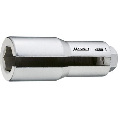 HAZET, Chiave a bussola + esagonale, Inserto per sonda lambda 4680-3 ∙ Attacco quadro, cavo, 12,5 mm (1/2 di pollice) ∙ Profilo es… (22 mm) HAZET, Chiave a bussola + esagonale, Inserto per sonda lambda 4680-3 ∙ Attacco quadro, cavo, 12,5 mm (1/2 di pollice) ∙ Profilo es… (22 mm)