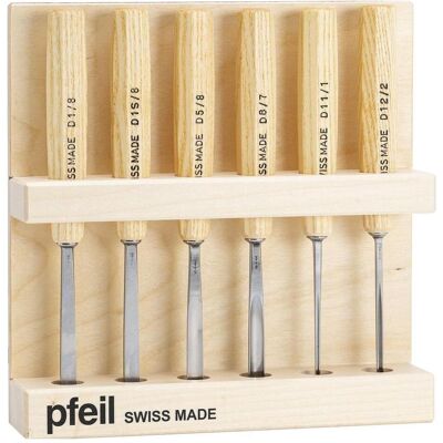 Pfeil, Scalpello + Pialla, Set di scalpelli Craftsman Pfeil, Scalpello + Pialla, Set di scalpelli Craftsman