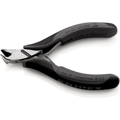 Knipex, Tronchese, Tronchese per elettronica ESD - con tagliente frontale (120 mm) Knipex, Tronchese, Tronchese per elettronica ESD - con tagliente frontale (120 mm)
