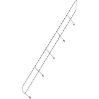 Corrimano in alluminio MUNK - Angolo di 45° - 16 gradini - Accessorio per scale industriali Corrimano in alluminio MUNK - Angolo di 45° - 16 gradini - Accessorio per scale industriali