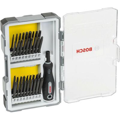 Bosch Professional Zubehör, Chiave a bussola, Schrauberbit-Set (Croce Pozidriv PZ, Quadrato interno, Testa di tensionamento per dadi a due fori, Triplice ala) Bosch Professional Zubehör, Chiave a bussola, Schrauberbit-Set (Croce Pozidriv PZ, Quadrato interno, Testa di tensionamento per dadi a due fori, Triplice ala)