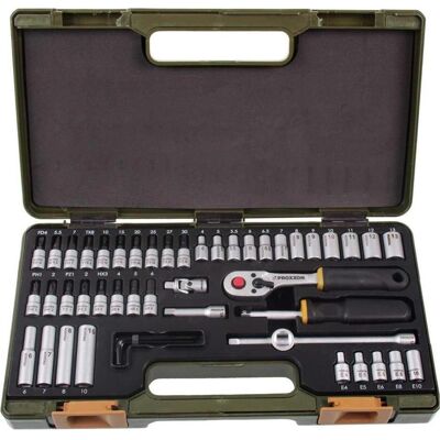 Proxxon, Chiave a bussola + esagonale, Kit di meccanica di precisione (10 mm, 11 mm, 12 mm, 13 mm, 4 mm, 4,5 mm, 5 mm, 6 mm, 6,5 mm, 7 mm, 8 mm, 9 mm) Proxxon, Chiave a bussola + esagonale, Kit di meccanica di precisione (10 mm, 11 mm, 12 mm, 13 mm, 4 mm, 4,5 mm, 5 mm, 6 mm, 6,5 mm, 7 mm, 8 mm, 9 mm)