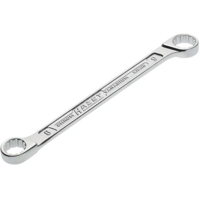 HAZET, Chiave inglese, Chiave a doppio anello 610N-8X9 ∙ Profilo trazione doppio esagono esterno ∙ 8 x 9 mm (8 mm, 9 mm) HAZET, Chiave inglese, Chiave a doppio anello 610N-8X9 ∙ Profilo trazione doppio esagono esterno ∙ 8 x 9 mm (8 mm, 9 mm)