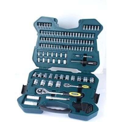 Set Utensili Mannesmann 115 Pezzi - Linea Verde - 1/4" + 1/2" Set Utensili Mannesmann 115 Pezzi - Linea Verde - 1/4" + 1/2"