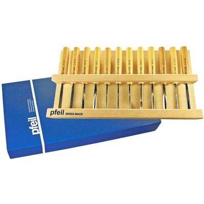 Pfeil, Scalpello + Pialla, Set di scalpelli Craftsman Pfeil, Scalpello + Pialla, Set di scalpelli Craftsman