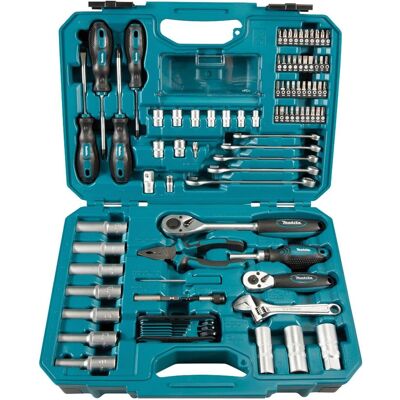 Makita, Cassetta degli attrezzi, Set di strumenti (87 pezzi) Makita, Cassetta degli attrezzi, Set di strumenti (87 pezzi)