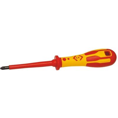 Cacciavite isolato per elettricisti CK Tools T49143-2 - Pozidriv PZ2 Cacciavite isolato per elettricisti CK Tools T49143-2 - Pozidriv PZ2