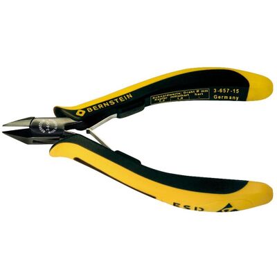 Bernstein Modello 3-657-15 Forbici laterali ESD - Forbici antistatiche, Punta sottile, 125mm Bernstein Modello 3-657-15 Forbici laterali ESD - Forbici antistatiche, Punta sottile, 125mm
