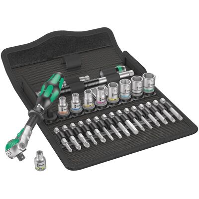 Wera, Chiave a bussola + esagonale, 8100 SA 6 Zyklop Speed Ratchet Set (10 mm, 11 mm, 12 mm, 13 mm, 5 mm, 6 mm, 7 mm, 8 mm, 9 mm) Wera, Chiave a bussola + esagonale, 8100 SA 6 Zyklop Speed Ratchet Set (10 mm, 11 mm, 12 mm, 13 mm, 5 mm, 6 mm, 7 mm, 8 mm, 9 mm)