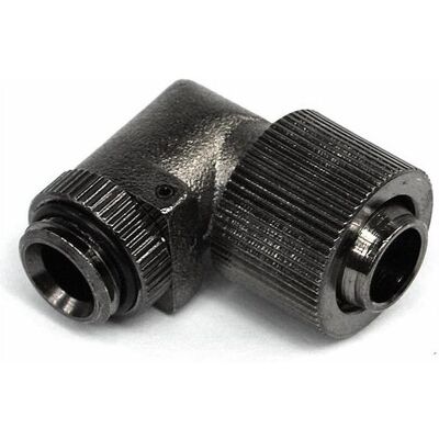 Aquatuning Angolo di connessione da 1/4 di pollice a 13/10 mm, Raccordo per raffreddamento, Nero Aquatuning Angolo di connessione da 1/4 di pollice a 13/10 mm, Raccordo per raffreddamento, Nero