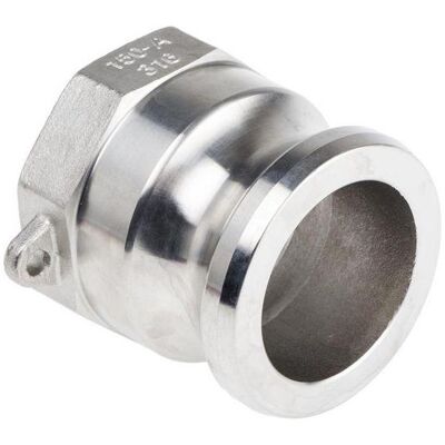 RS PRO, Raccordo per tubo flessibile, Raccordo,acciaio Inox 316,camm (38.10 mm) RS PRO, Raccordo per tubo flessibile, Raccordo,acciaio Inox 316,camm (38.10 mm)