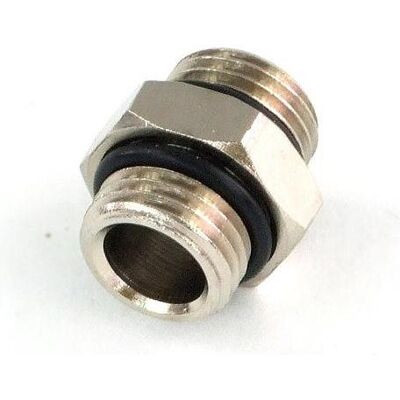 Aquatuning Nipplo doppio G1/4 AG a G1/4 AG, Accessori raccordi di raffreddamento, Argento Aquatuning Nipplo doppio G1/4 AG a G1/4 AG, Accessori raccordi di raffreddamento, Argento